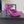 CC 26 Rhinestone Sandal 75mm Purple Lambskin 611733