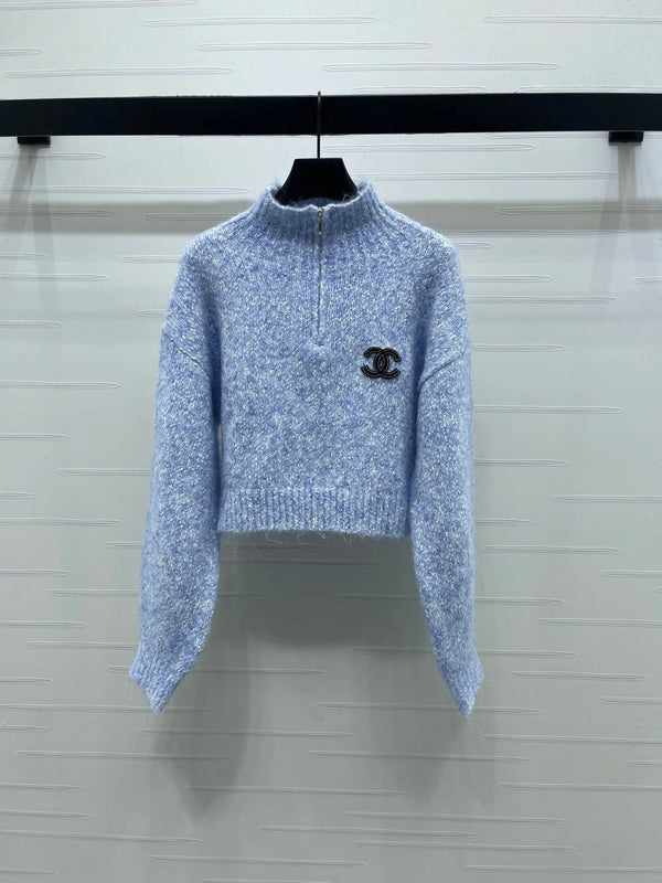 CC 26 Pull zippé court en laine 793820