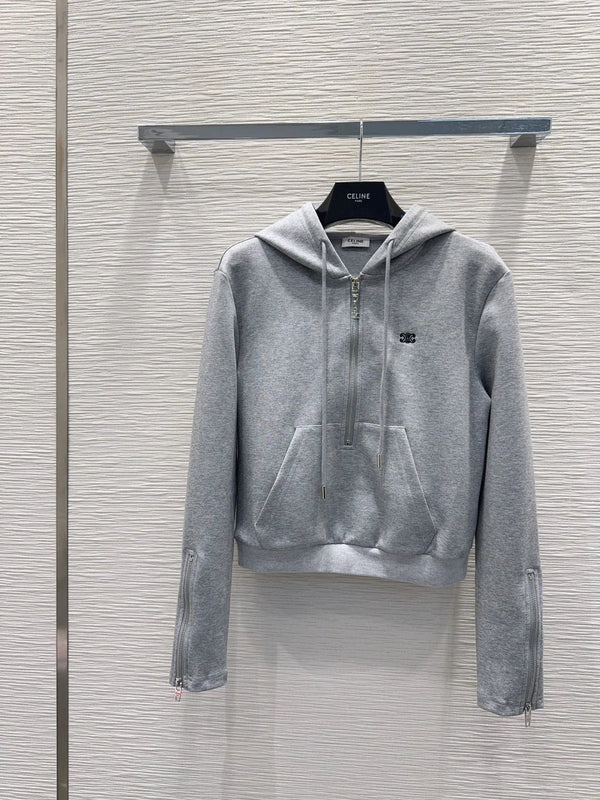 CELINE 25S WIDE-LEG PANTS HOODIE SET 0137