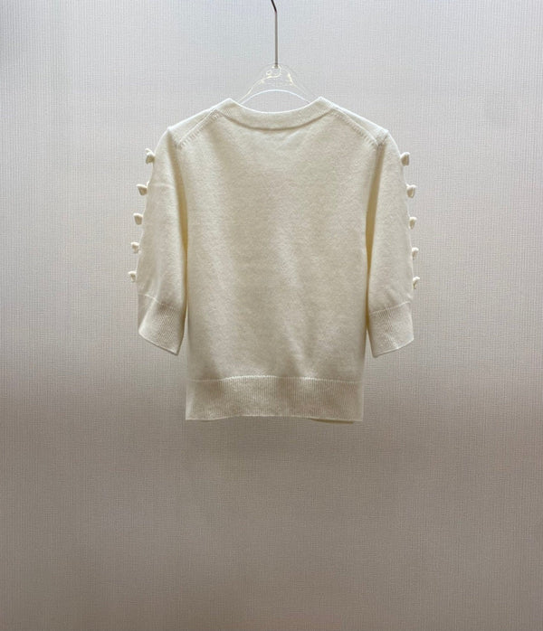 CHANEL CARDIGAN EN TRICOT RAS-DE-COU MANCHES COURTES 25S 317