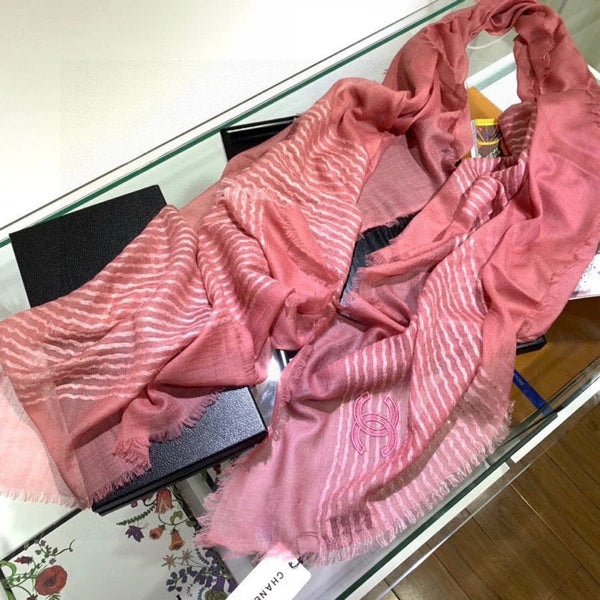 CHANEL 25S SCARF 200 IN CASHMERE VELVET 735756