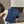 MM BASEBALL CAP IN NAVY BLUE VELVET