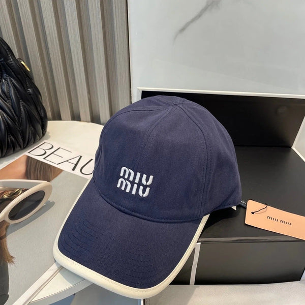 CASQUETTE MM EN TISSU BLEU MARINE STYLE 7