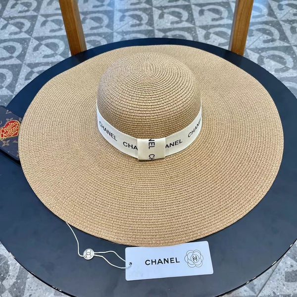 CAPPELLO DI PAGLIA A TESA LARGA MARRONE 672708