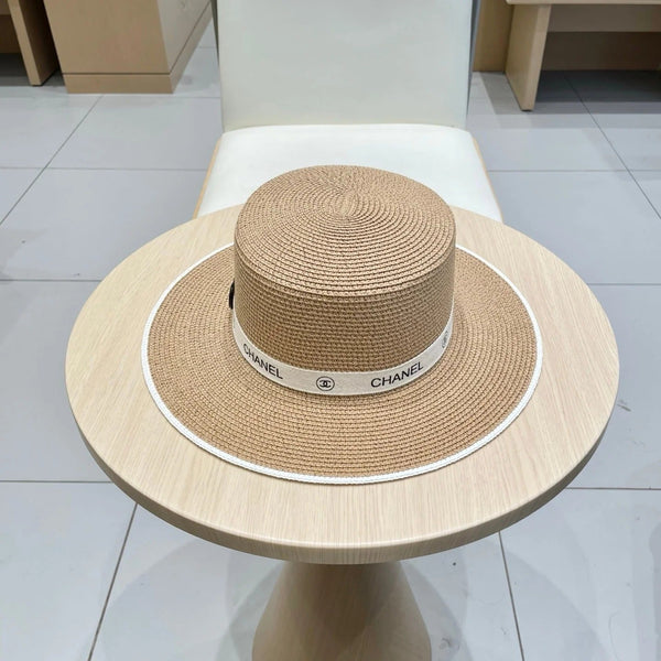 CAPPELLO DI PAGLIA PIATTO MARRONE 672720