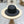 STRAW HAT OPEN WEAVE BLACK 674077