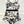CC BIKINI SWIMSUIT SET IN IVORY WITH BLACK VELVET FLORAL EMBROIDERY 581303