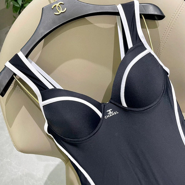 COSTUME DA BAGNO BODY A RIGHE BIANCHE E NERE 627831