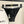 Completo costume da bagno bikini nero con finiture bianche 627832