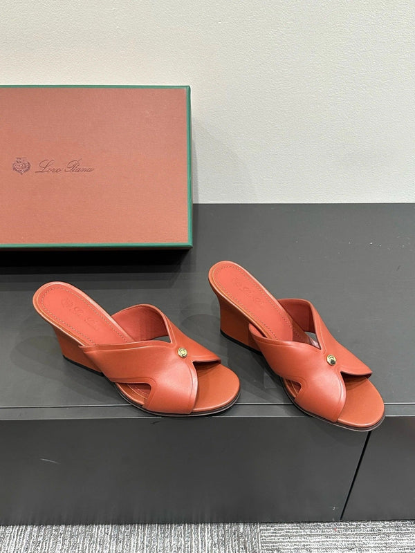 LP HIGH HEELS 25S IN RUST ORANGE LAMBSKIN