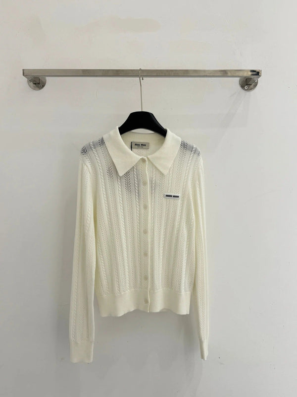 MIUMIU KNIT POLO SHIRT STYLE 61