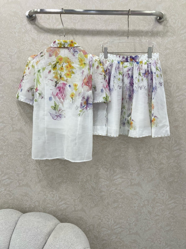 ENSEMBLE CHEMISE MANCHES COURTES ET SHORT TAILLEUR ZIMMERMANN 275122