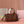 WOVEN HOLLOW BAG 24 IN DARK BROWN CALFSKIN