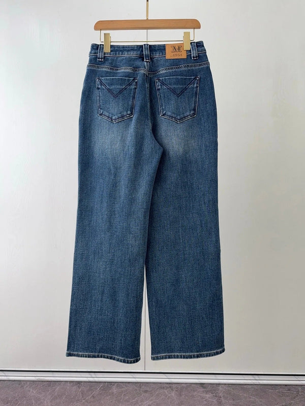 JEANS DROITS MAX MARA 25S DOUBLÉS PEAU DE MOUTON 060