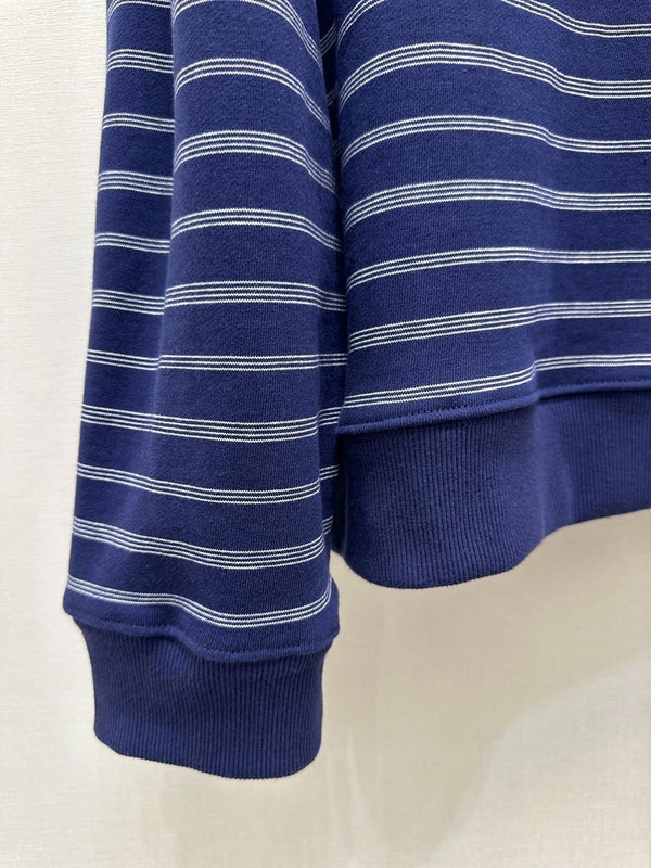 MIUMIU STRIPED ZIP POLO SHIRT STYLE 42