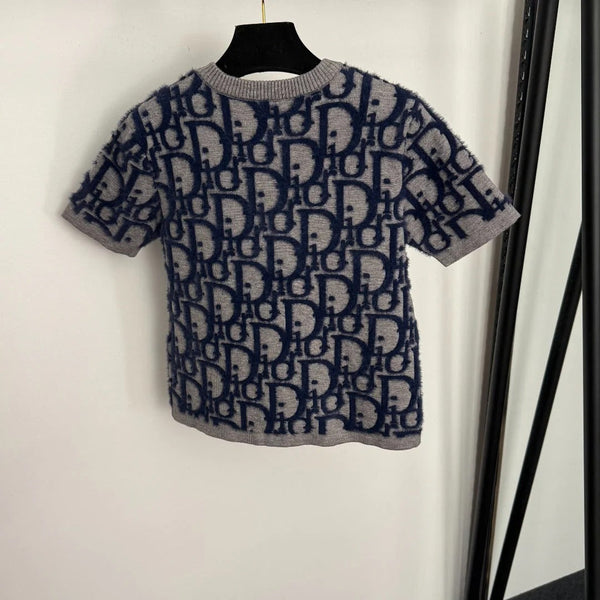 DIOR 25S SHORT-SLEEVE KNITTED CARDIGAN STYLE 331