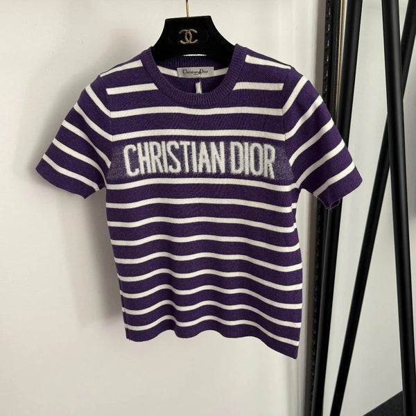 DIOR 25S SHORT-SLEEVE SWEATER STYLE 322