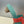 HM 26ss Sandales Oran 45 Turquoise Rouge Daim Cuir de vachette 607212