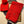SET SCARF AND HAT IN CHERRY RED WOOL AND RABBIT FUR 416367