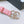CC BELT 20MM IN SALMON PINK CALFSKIN GOLD HARDWARE ATTACH PEARLS