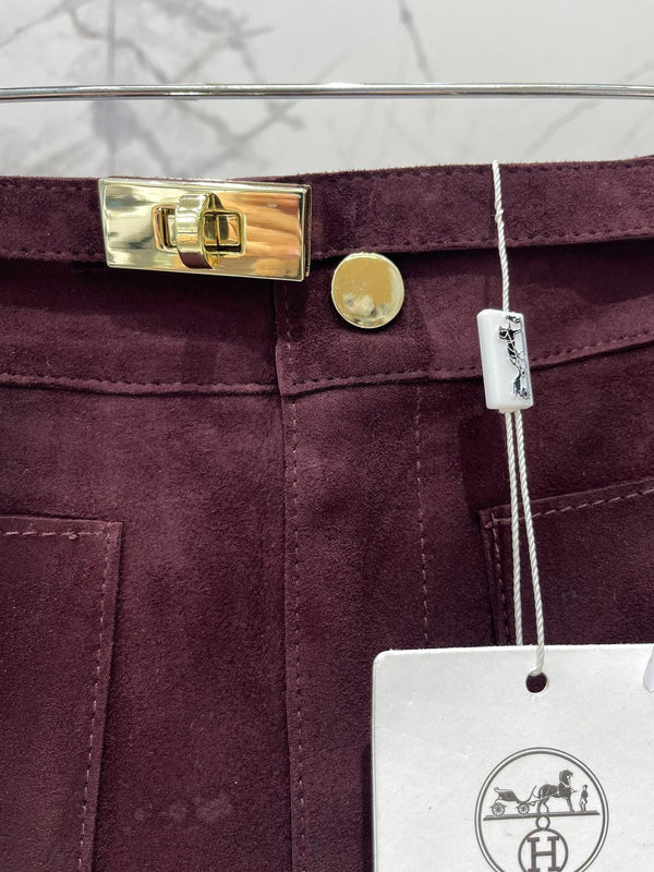 HERMES 25S SHEEPSKIN SHORTS 176