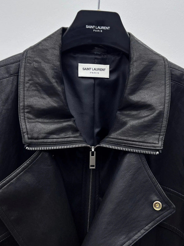 BLOUSON EN CUIR YSL 25S STYLE 137