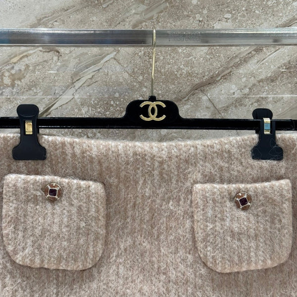 JUPE LONGUE EN MAILLE CHANEL 25S 530
