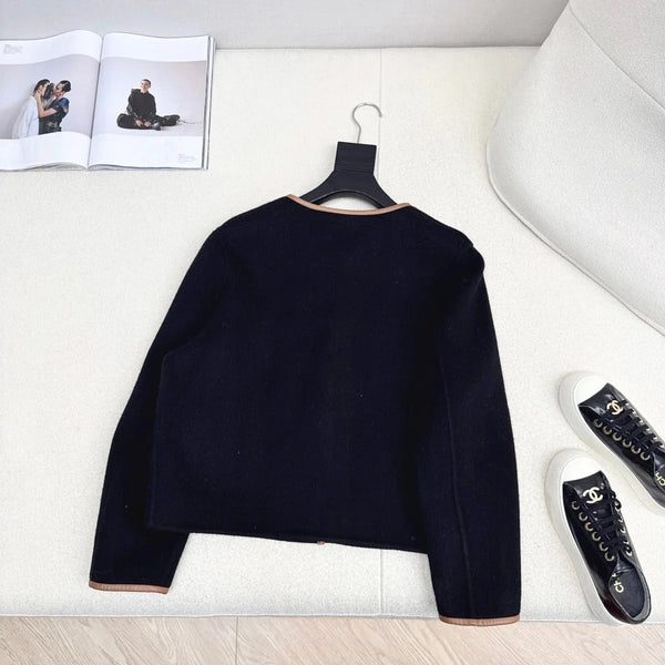 HERMES 25S REVERSIBLE SHORT CASHMERE COAT 128