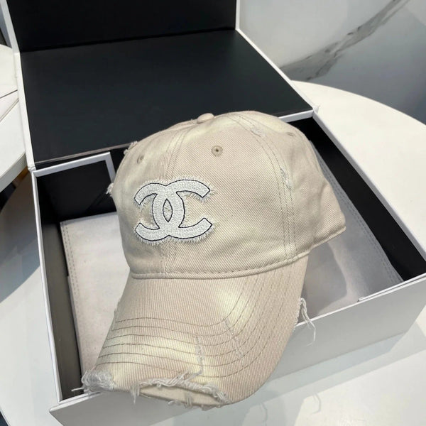 CAPPELLO DA BASEBALL IN JEANS BEIGE LISCIO 672994