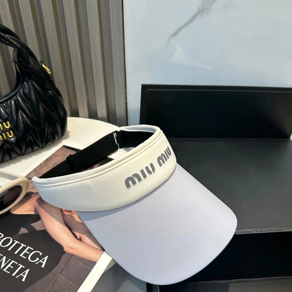 CAPPELLINO CON VISIERA MM SPORT IN TESSUTO BIANCO E GRIGIO FRESCO