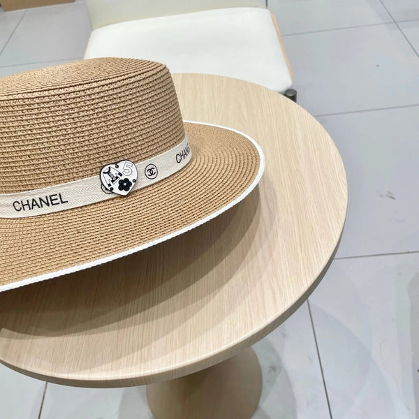 CAPPELLO DI PAGLIA PIATTO MARRONE 672720