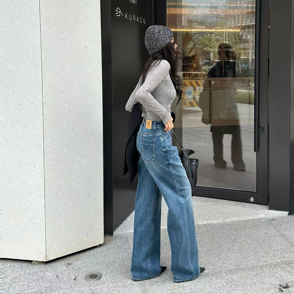 JEANS DROITS MAX MARA 25S DOUBLÉS PEAU DE MOUTON 060