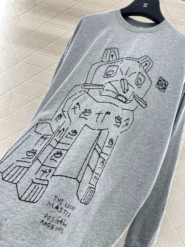 LOEWE LONG-SLEEVE CREW NECK T-SHIRT STYLE 237
