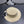 MM SMALL-BRIM STRAW HAT IN LIGHT BEIGE AND PEARL EMBELLISHED