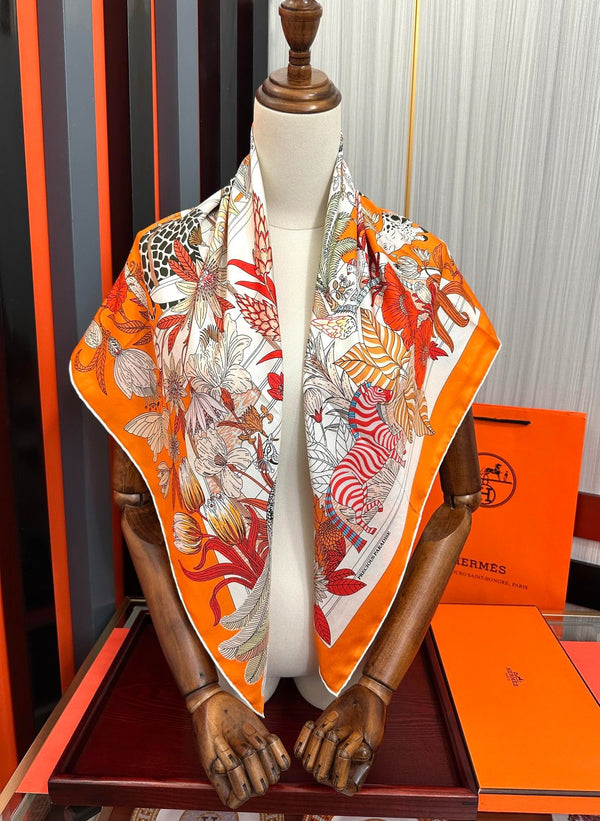 HERMES 25S SCIARPA 90 IN SETA 735740