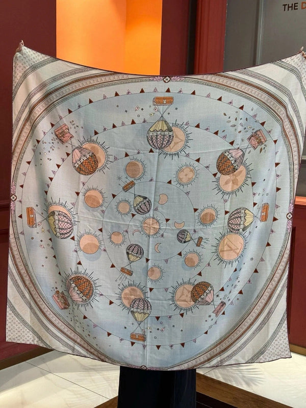 LV SCARF 140 CM IN SILK 730622