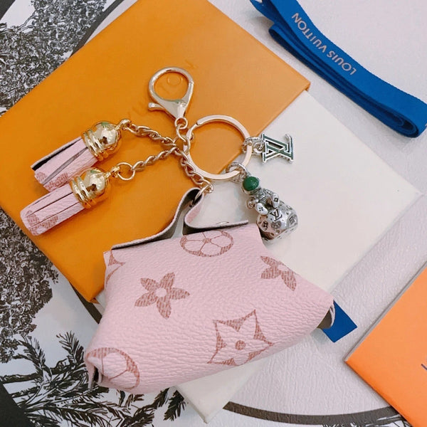 LV Pink Bag Charm