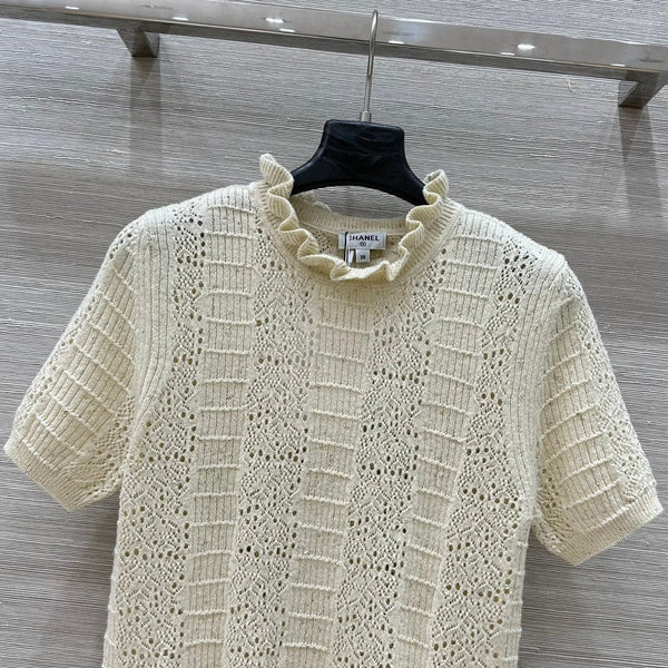 TOP IN MAGLIA CHANEL STILE 69