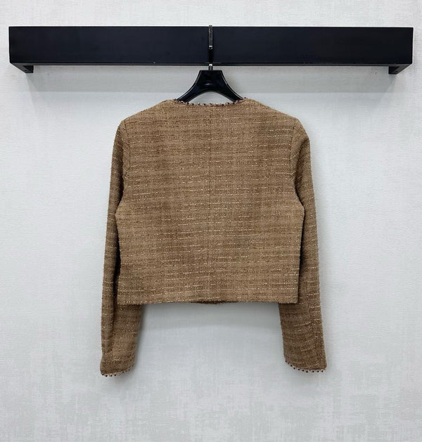 CHANEL 25S BEADED TWEED DRESS SET 307