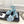CC 26s HighHeeled Platform Sandals 85 Light Blue Tweed 631865
