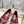 VT 26s Mary Jane Ballet Flats Beige Burgundy Lambskin 611368