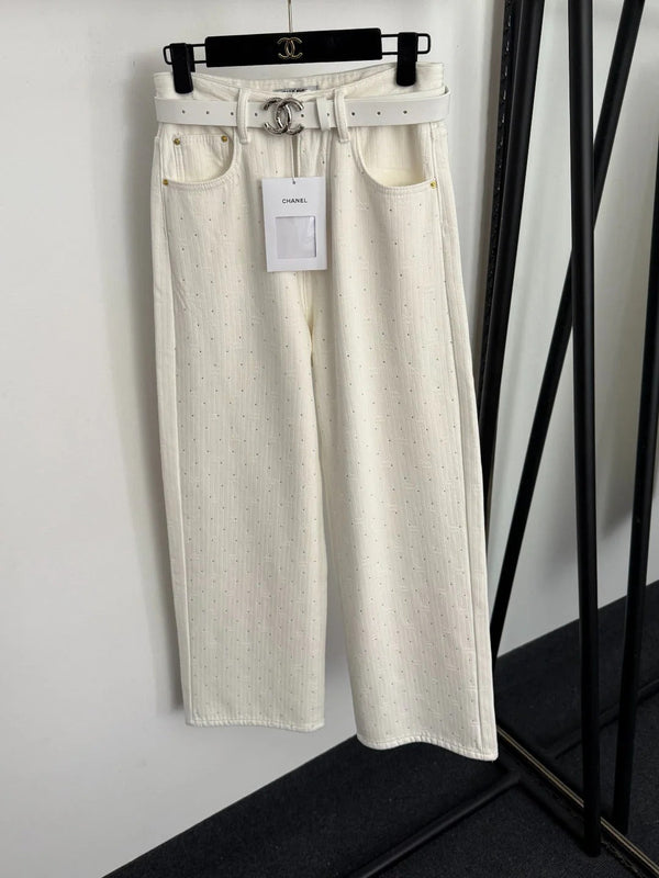 CHANEL 25S JEAN TAILLE HAUTE DOUBLÉ POLAIRE 564