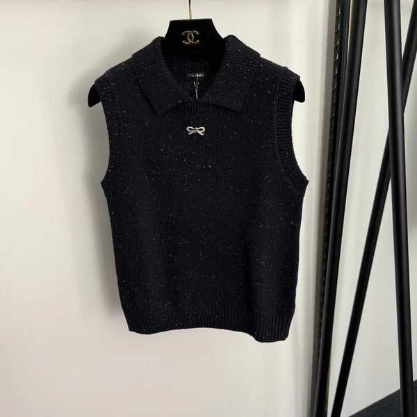 CHANEL 25S SLEEVELESS CROCHET VEST 338