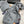 SET SCARF AND HAT IN DOVE GRAY WOOL AND RABBIT FUR 388993