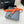 CC 30MM BELT IN FIRE ORANGE AND BLACK CALFSKIN WITH SILVER HARDWARE