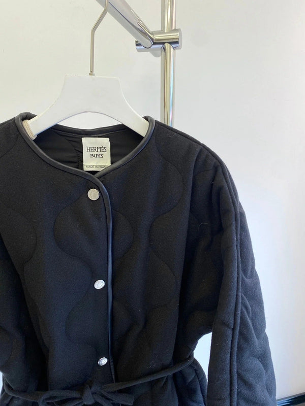 HERMES 25S REVERSIBLE SHORT COTTON COAT 129