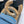 CINTURA ELASTICA DOPPIA C 30MM IN DENIM BLU FIBBIA ORO CRISTALLO RILIEVO