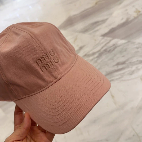 CAPPELLINO DA BASEBALL MM IN TESSUTO ROSA MELONE CON LOGO RICAMATO STILE 4