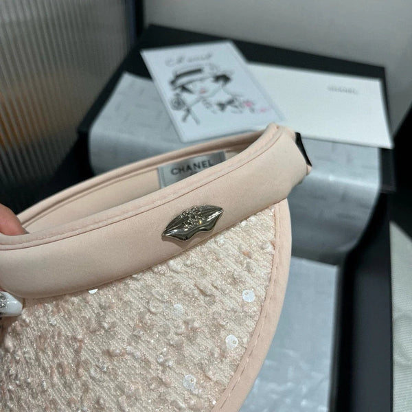 CC CAPPELLO DA SOLE MODELLO ROSA CON PAILLETTES 673926