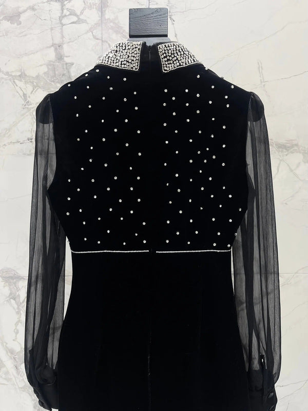 ROBE YSL 25S AVEC DÉTAILS PERLÉS STYLE 61